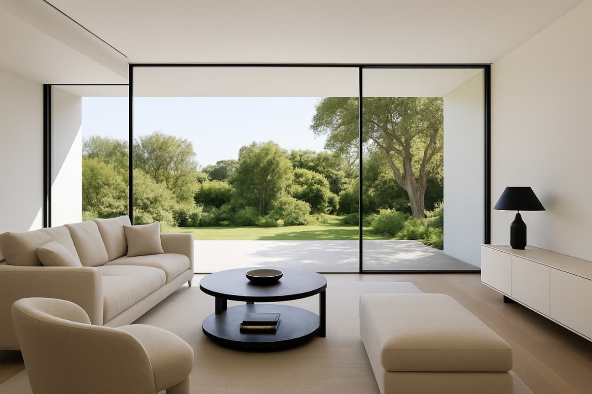 Modern building with glass facades